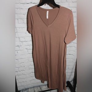 Mocha Zenana Basic Dress